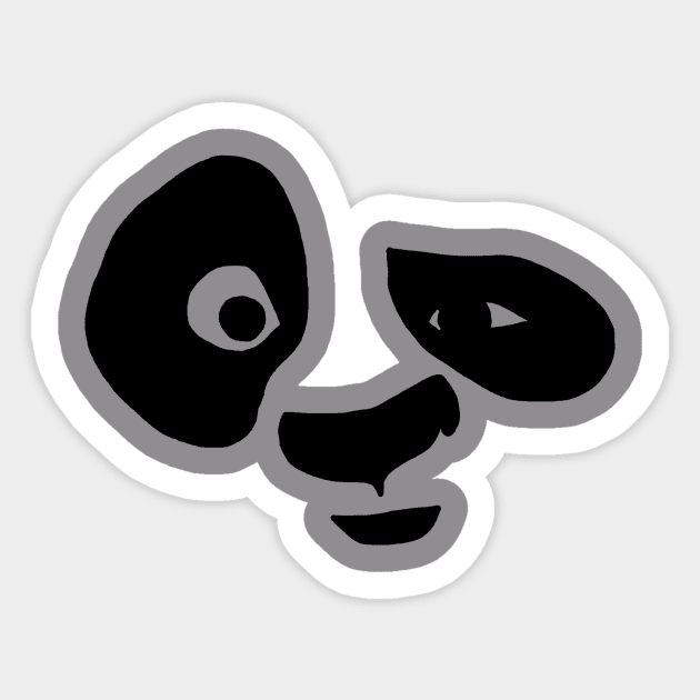 The Big Fat Panda Sticker by Mr. Yolo